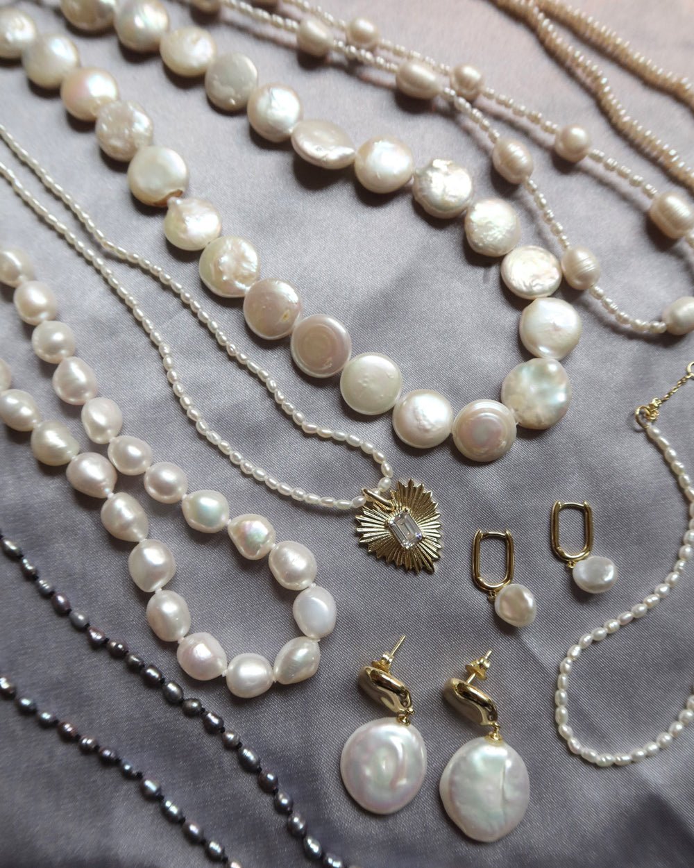 ANIKA FLAT ROUND PEARL NECKLACE - Shop Cupcakes and Cashmere