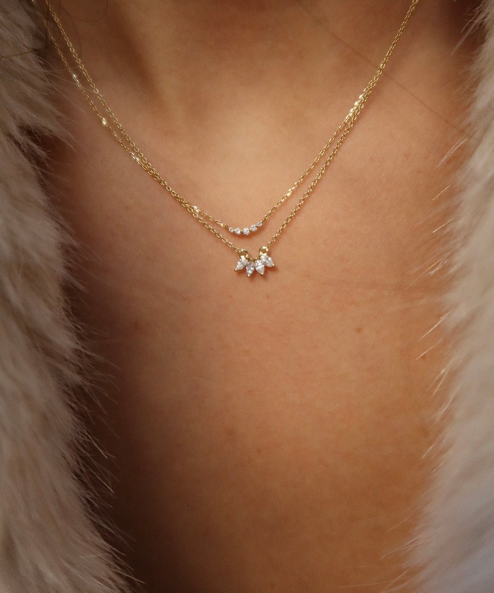 BAIKAL MARQUISE DIAMOND NECKLACE - Shop Cupcakes and Cashmere