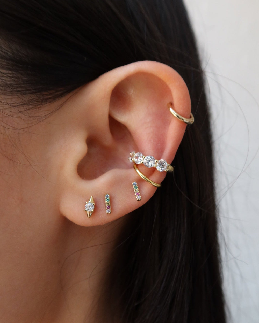 BARBARA RAINBOW BAR STUDS - Shop Cupcakes and Cashmere