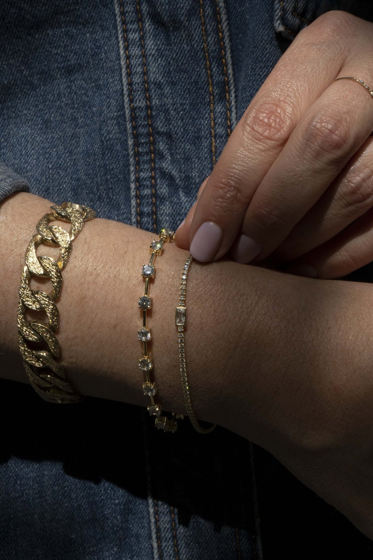 CAROLINA CZ STATION TENNIS BRACELET - Shop Cupcakes and Cashmere