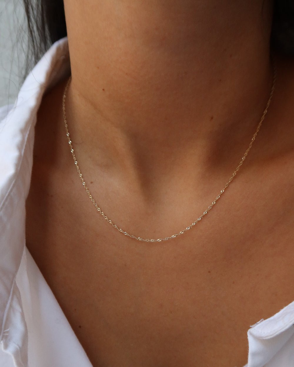 CORSICA 14K GOLD TWIST NECKLACE - Shop Cupcakes and Cashmere