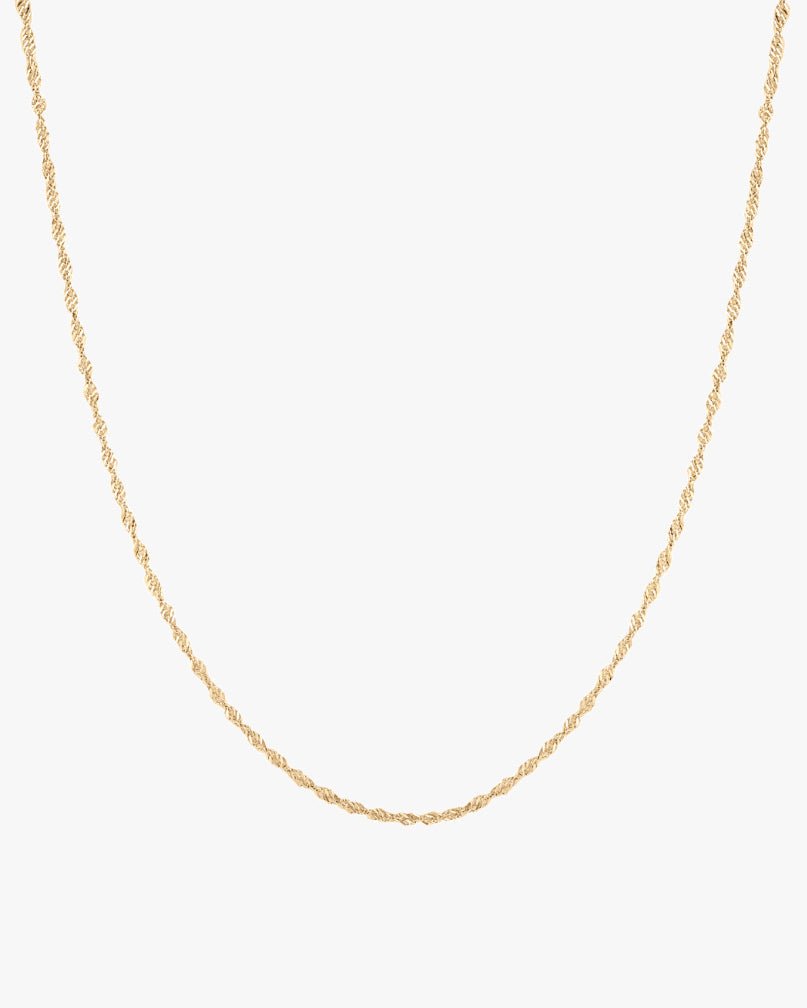 CORSICA 14K GOLD TWIST NECKLACE - Shop Cupcakes and Cashmere