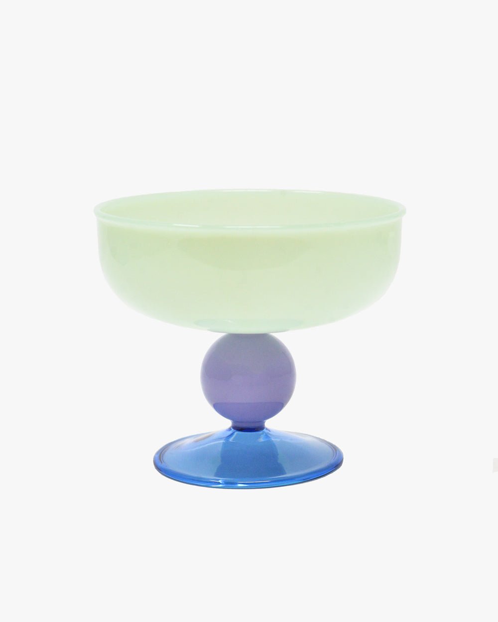 FOOTED GLASS DESSERT BOWL MINT - Shop Cupcakes and Cashmere