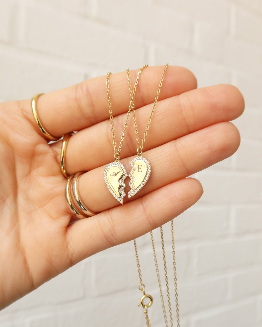 FRIENDSHIP HEART NECKLACE SET - Shop Cupcakes and Cashmere