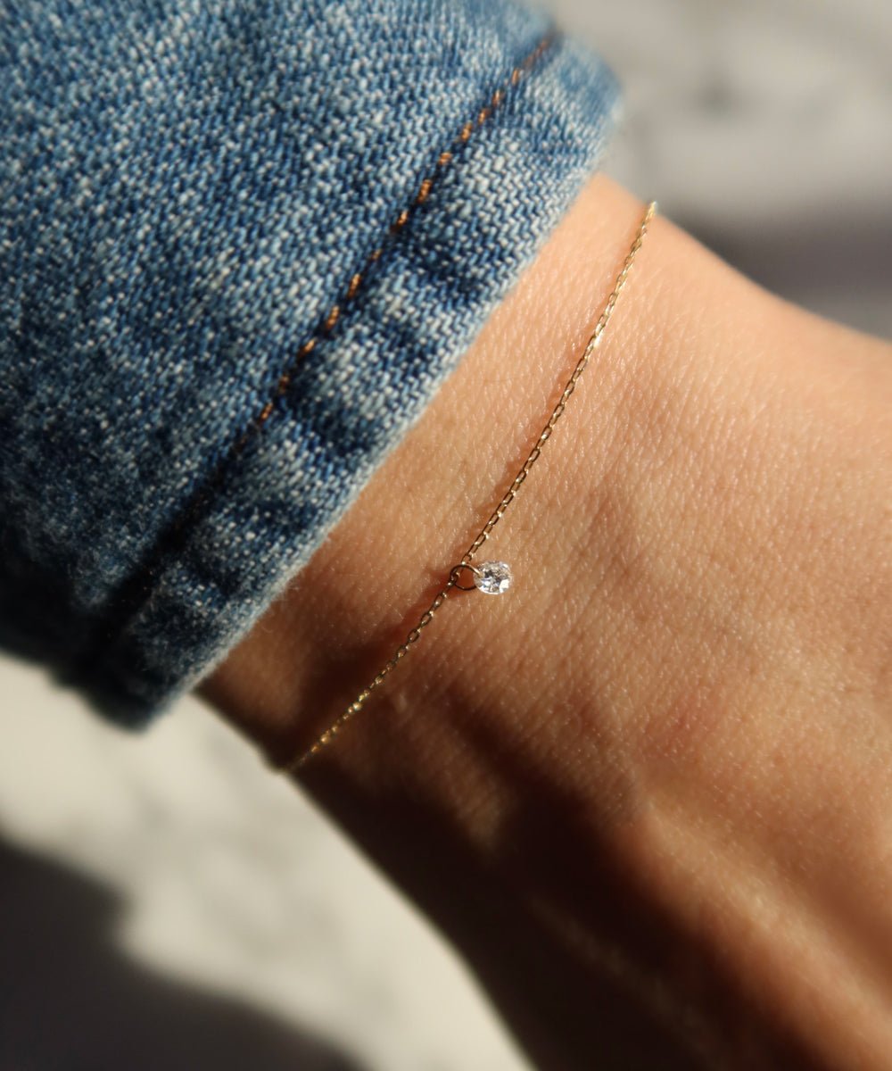 GENEVA FLOATING DIAMOND BRACELET - Shop Cupcakes and Cashmere