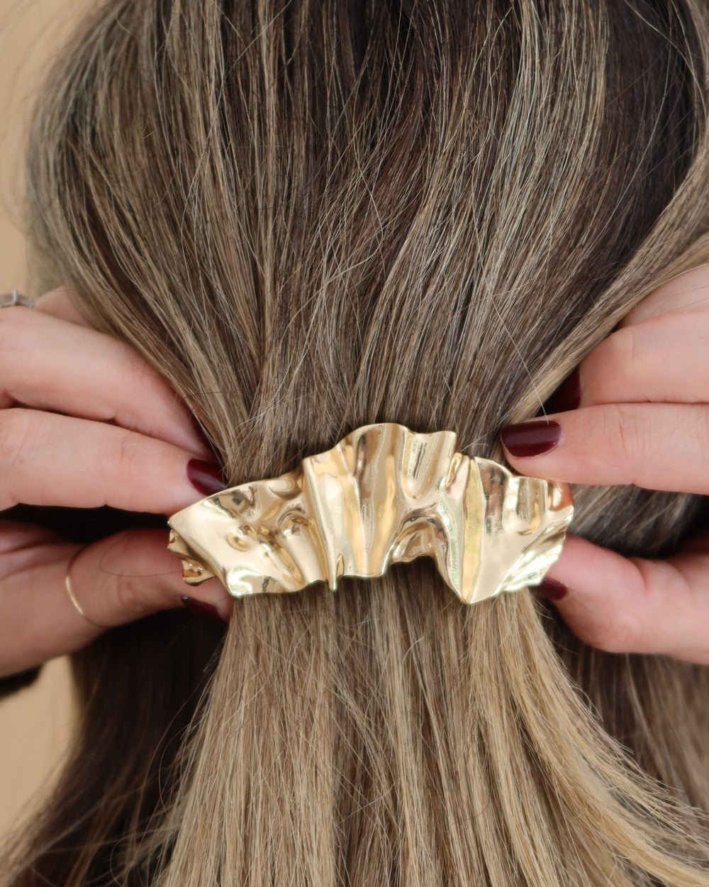 GOLD RIBBON BARRETTE - Shop Cupcakes and Cashmere