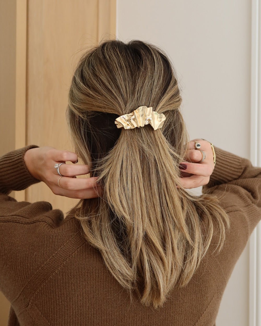 GOLD RIBBON BARRETTE - Shop Cupcakes and Cashmere