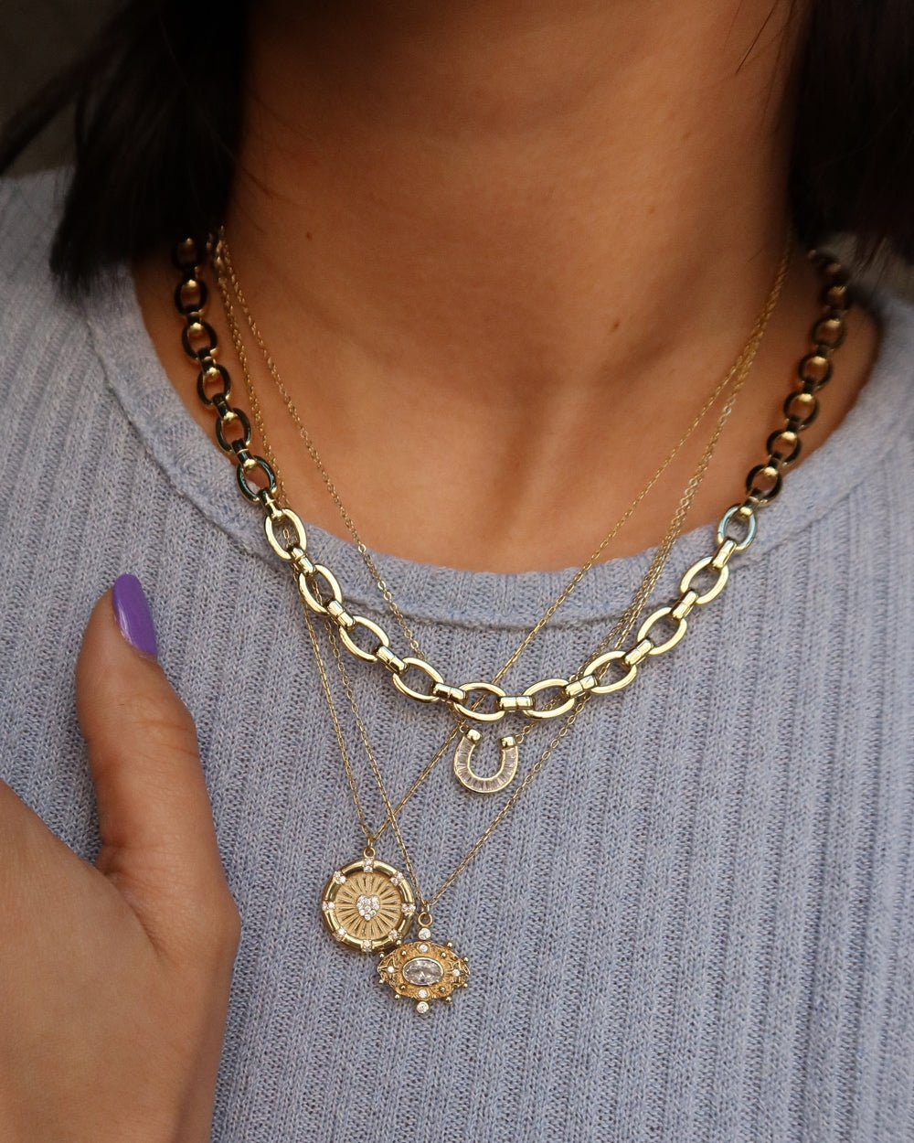 GRACE CHAIN LINK NECKLACE - Shop Cupcakes and Cashmere