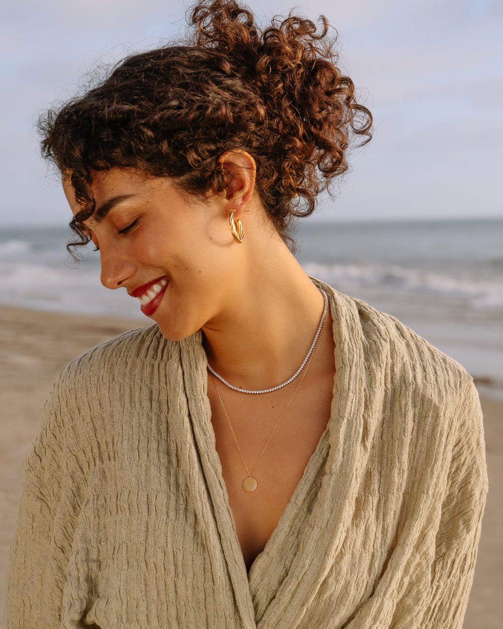 Mid Size Tennis Necklace Shop Cupcakes and Cashmere