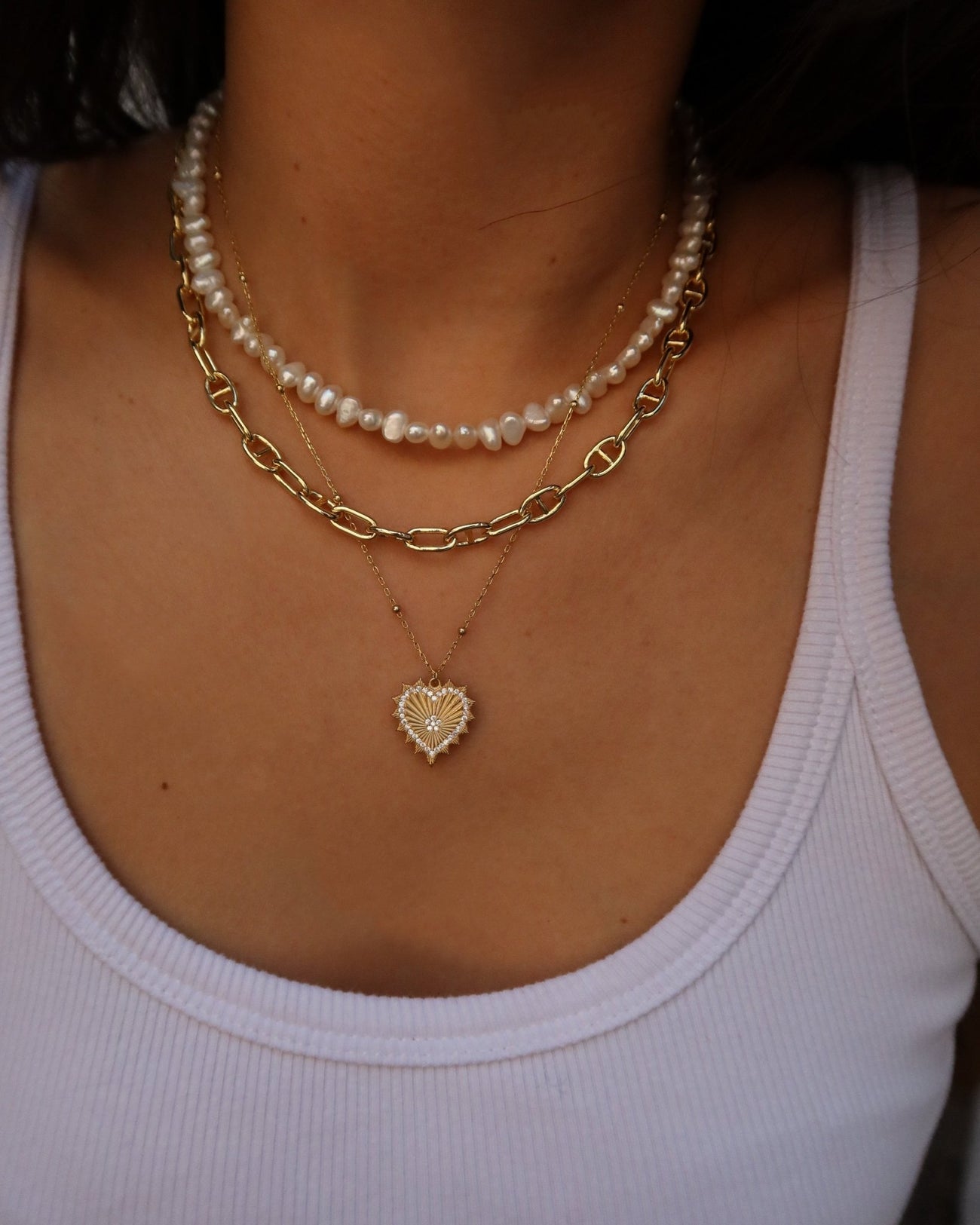 ISLA PEARL NECKLACE WITH RING CLASP - Shop Cupcakes and Cashmere