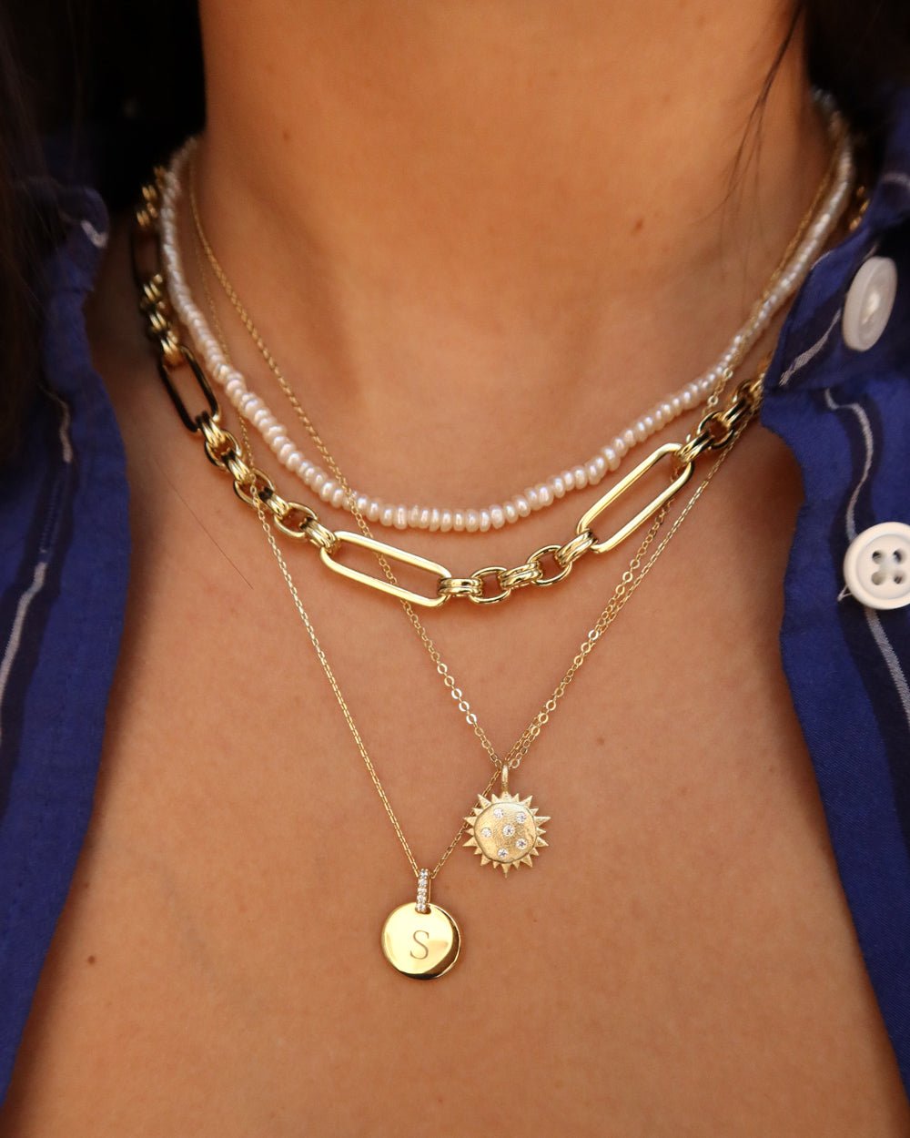 LAURA LINKED LAYERING NECKLACE - Shop Cupcakes and Cashmere