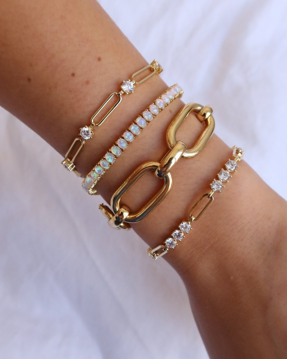 Crockery Mix Chain Bracelet | GARNI ONLINE STORE
