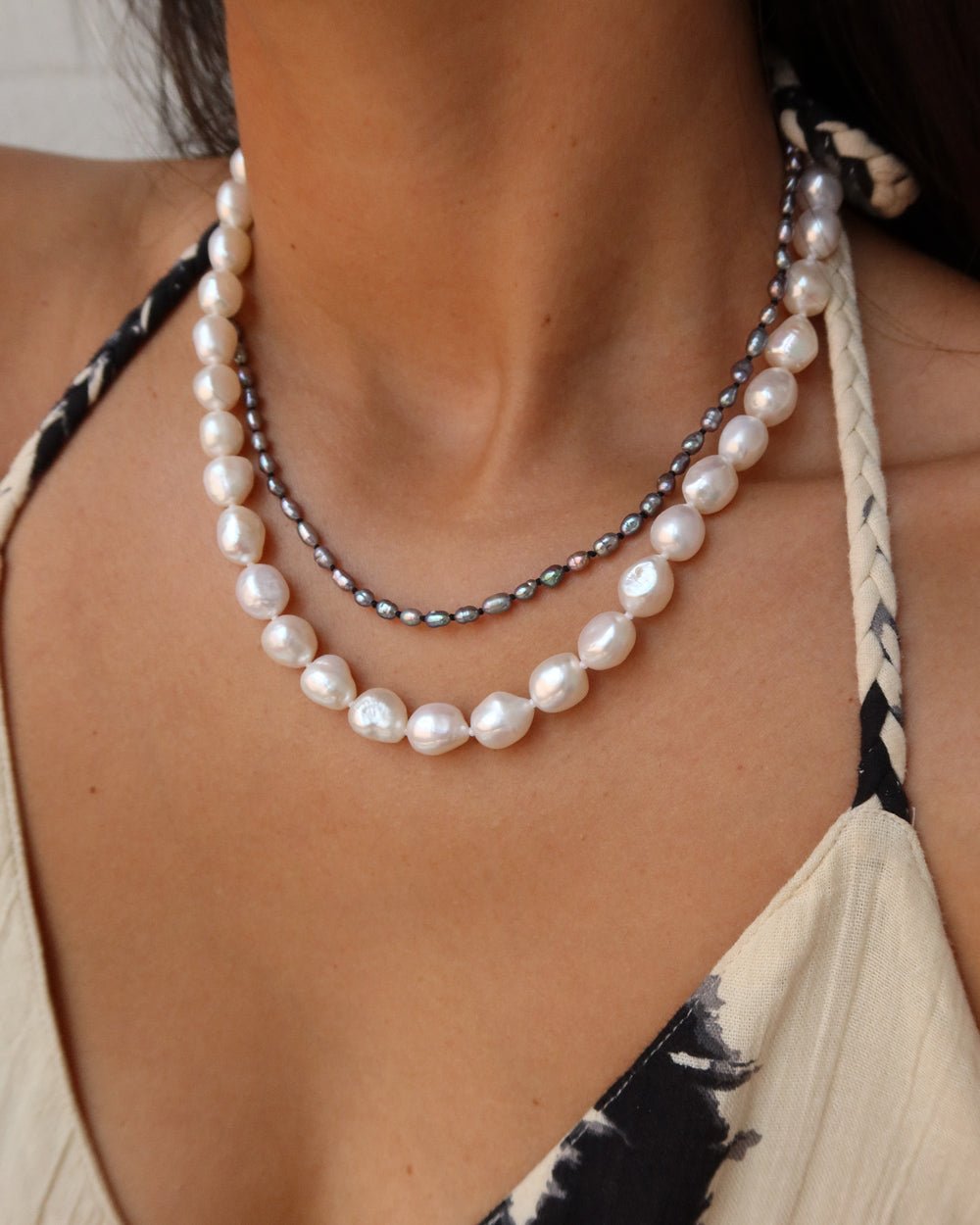 ODETTE WHITE BAROQUE PEARL NECKLACE - Shop Cupcakes and Cashmere