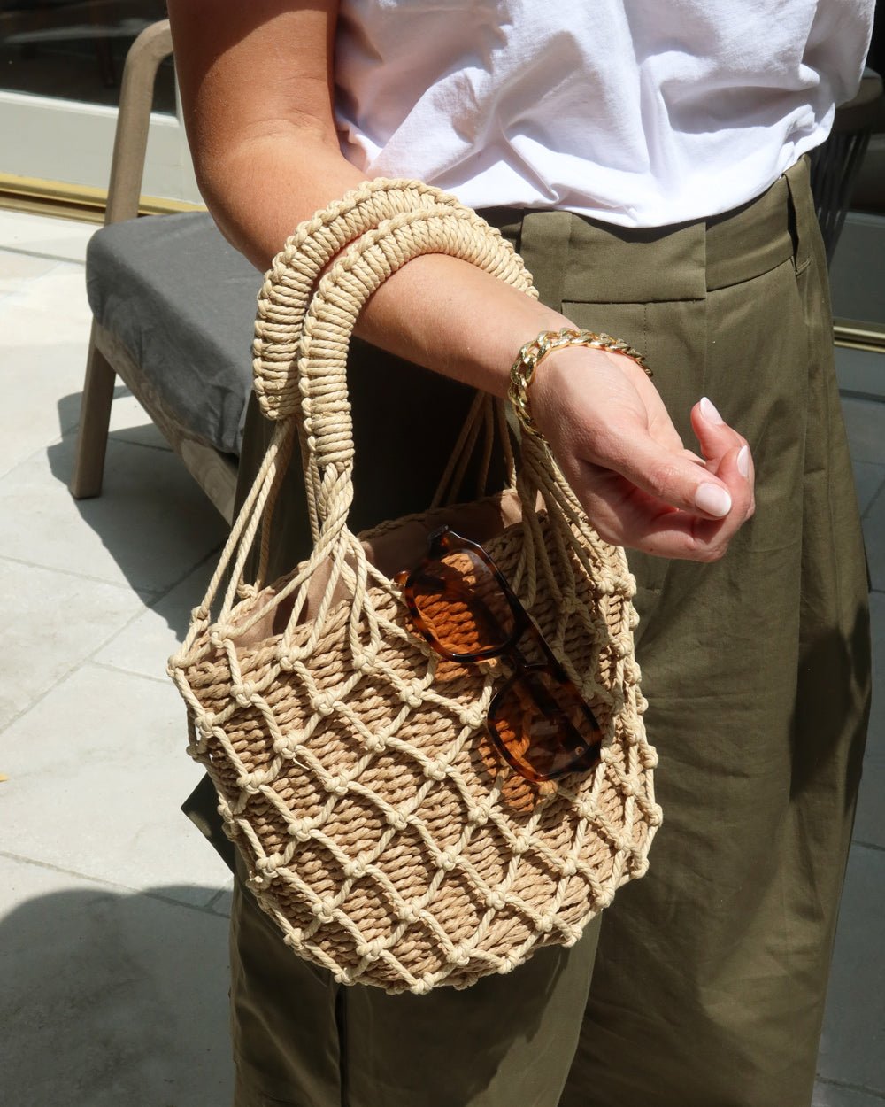 RAW RATTAN STRAW BUCKET BAG - Shop Cupcakes and Cashmere