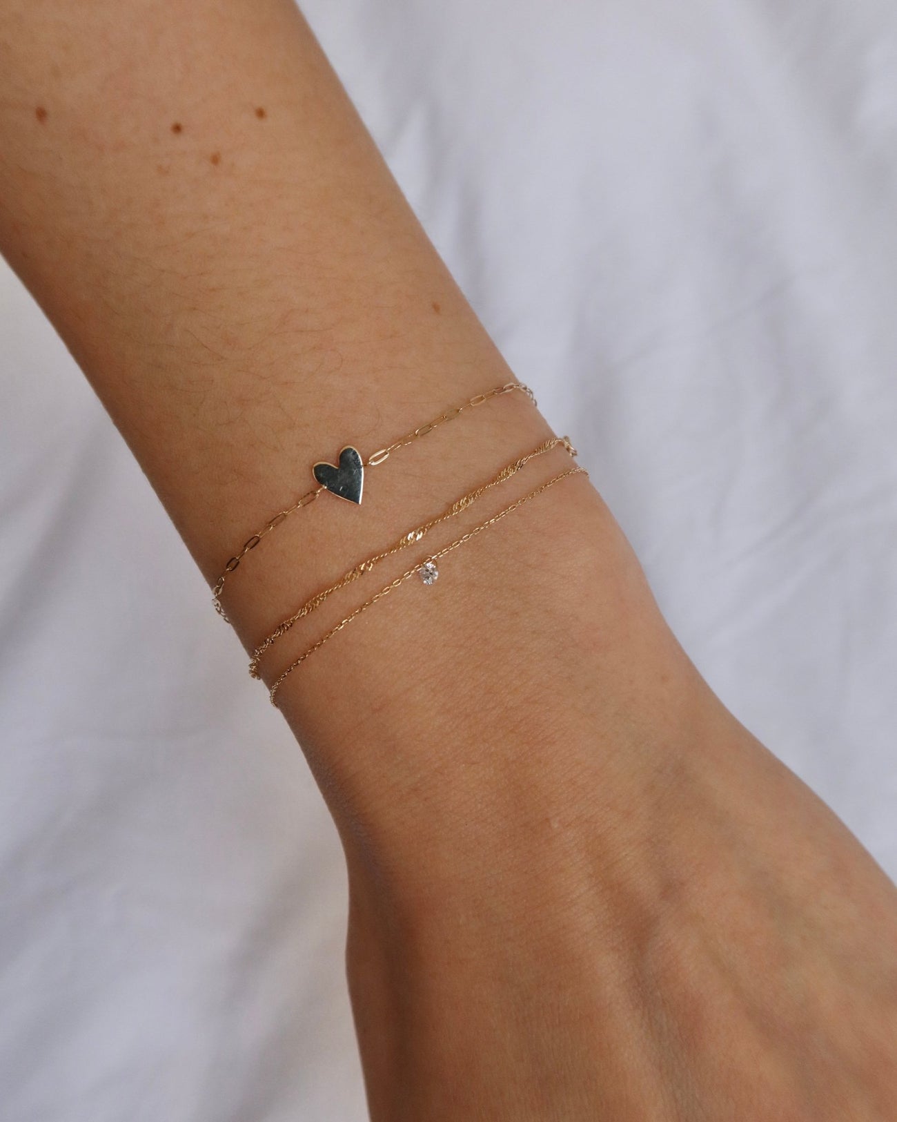 SANTORINI 14K GOLD TWIST CHAIN BRACELET - Shop Cupcakes and Cashmere