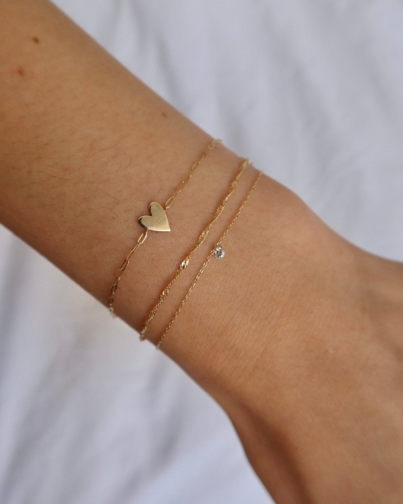 SANTORINI 14K GOLD TWIST CHAIN BRACELET - Shop Cupcakes and Cashmere