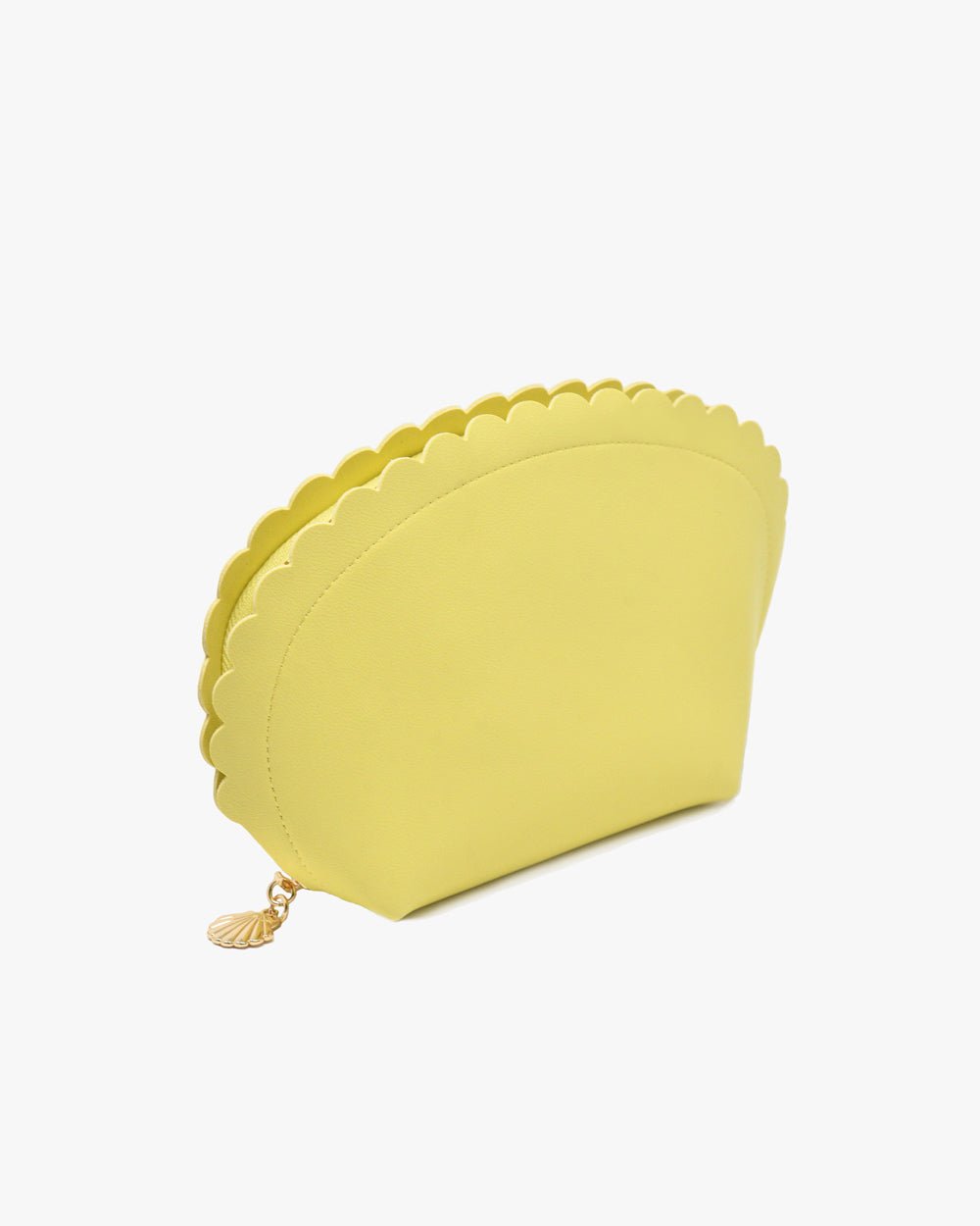 SCALLOPED YELLOW COSMETIC BAG (GWP) - Shop Cupcakes and Cashmere