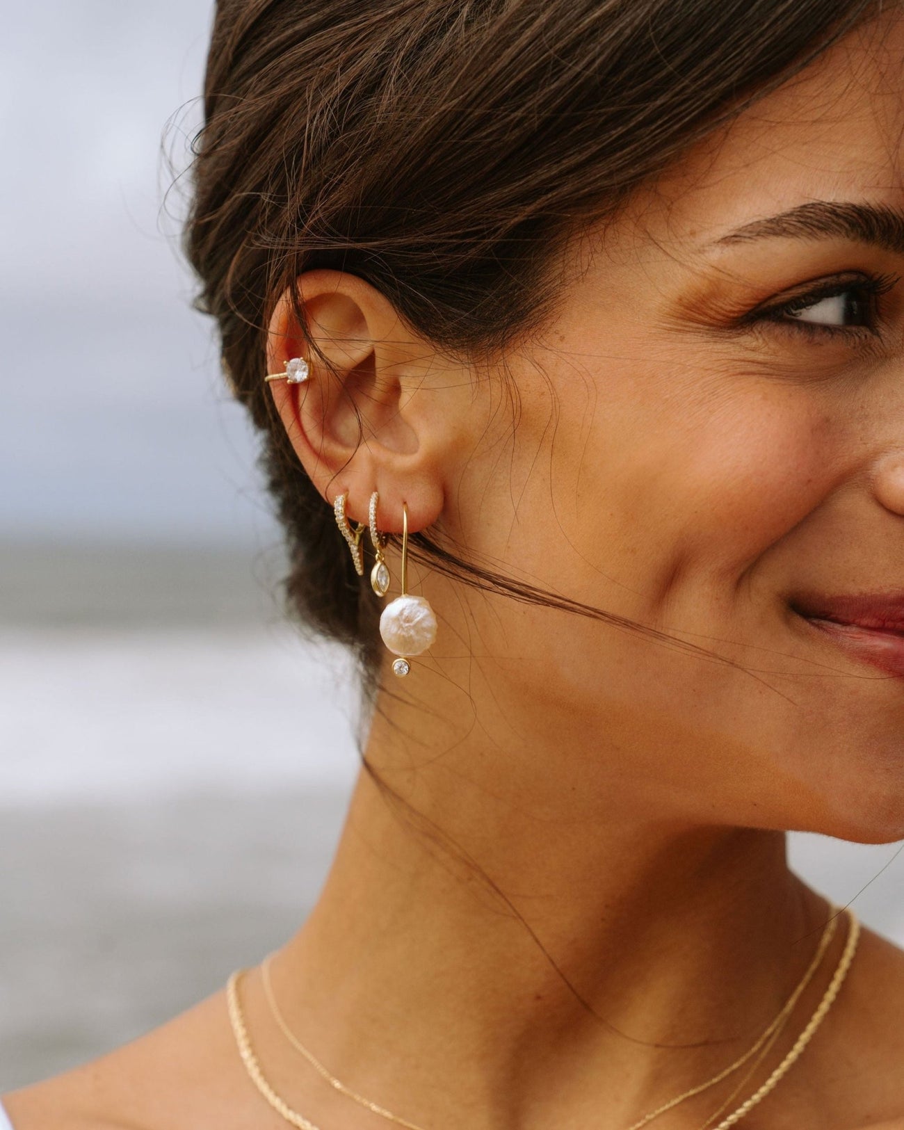 THE FELICITY ROUND PEARL DROP EARRINGS - Shop Cupcakes and Cashmere