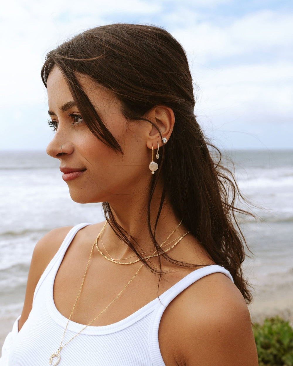 THE FELICITY ROUND PEARL DROP EARRINGS - Shop Cupcakes and Cashmere