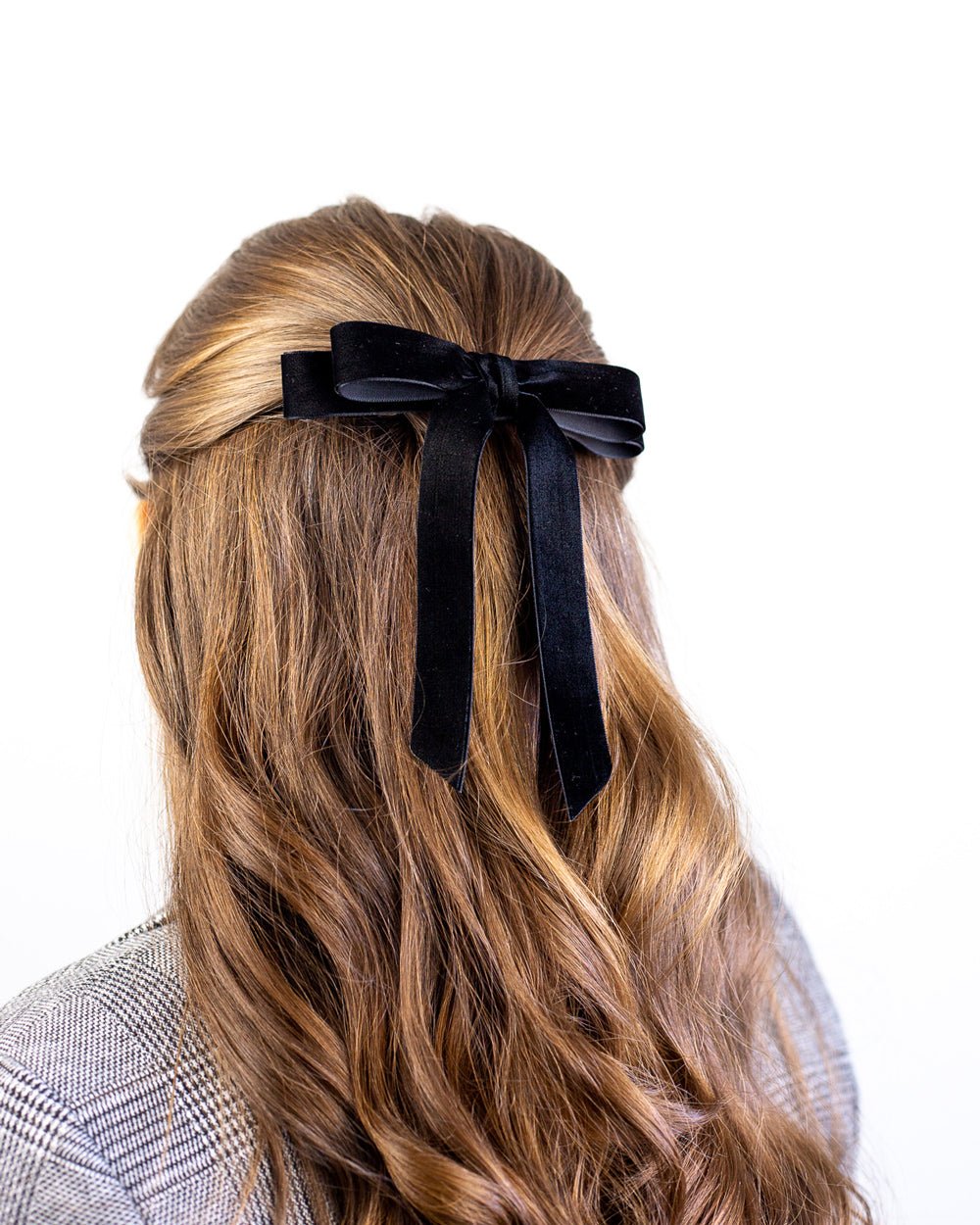 ALICE BLACK VELVET HAIR BOW - Shop Cupcakes and Cashmere