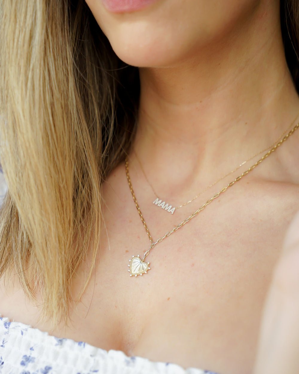 Custom Dainty Mama Necklaces | Caitlyn Minimalist