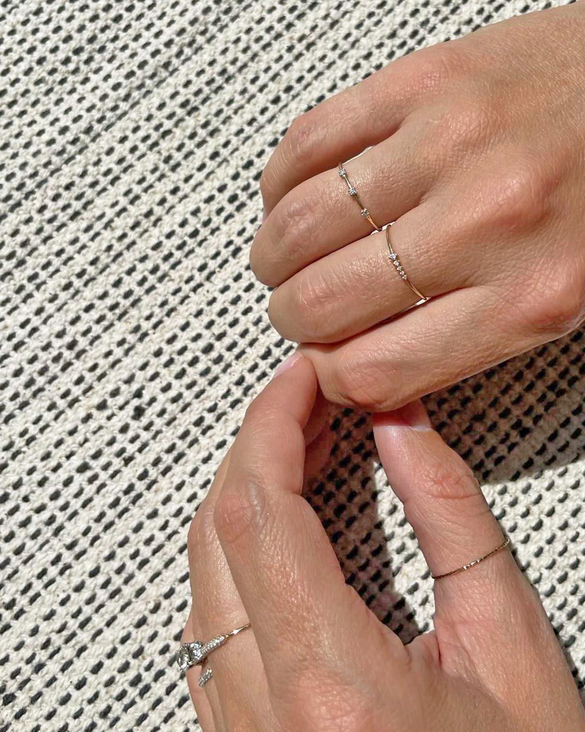 CALISTOGA DIAMOND TRIO RING - Shop Cupcakes and Cashmere