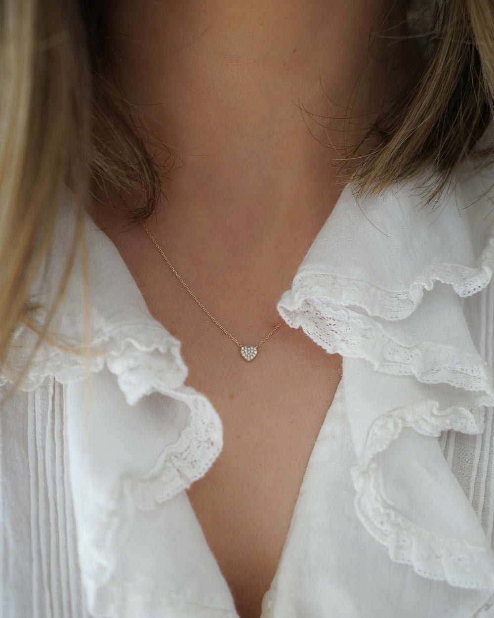 malibu mini diamond heart necklace 196 245