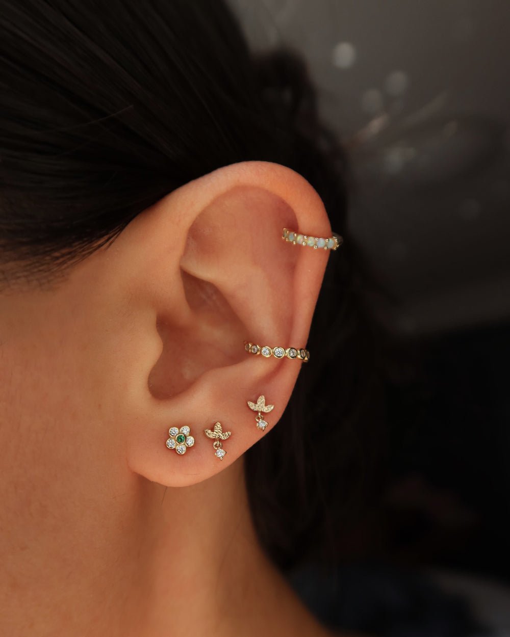 MARSEILLE DANGLING DIAMOND STUDS - Shop Cupcakes and Cashmere