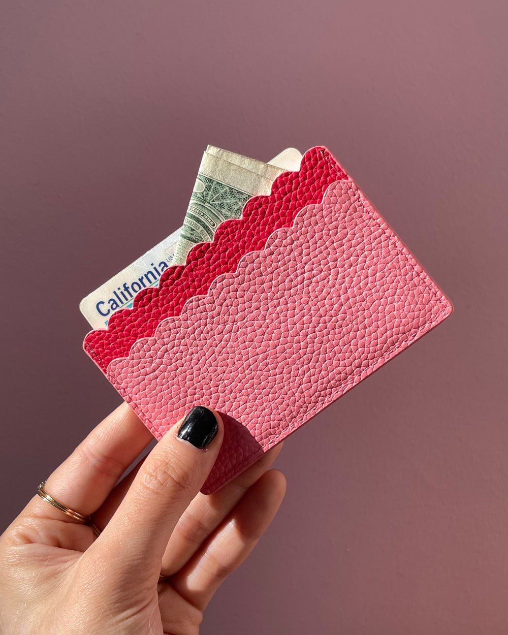 Spiritus flydende Kør væk pink & red wallet - $39