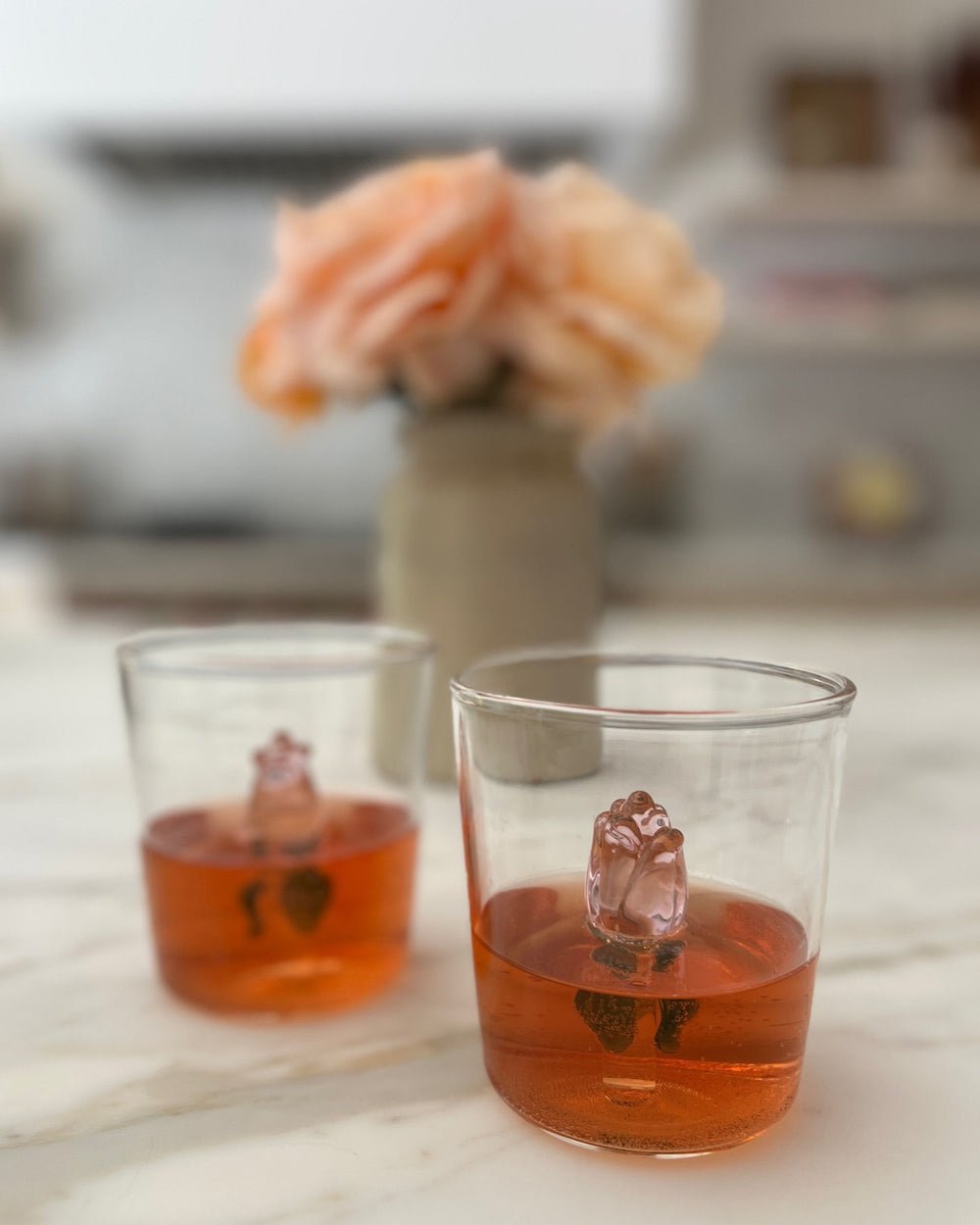 PINK ROSE GLASS CUP - Shop Cupcakes and Cashmere