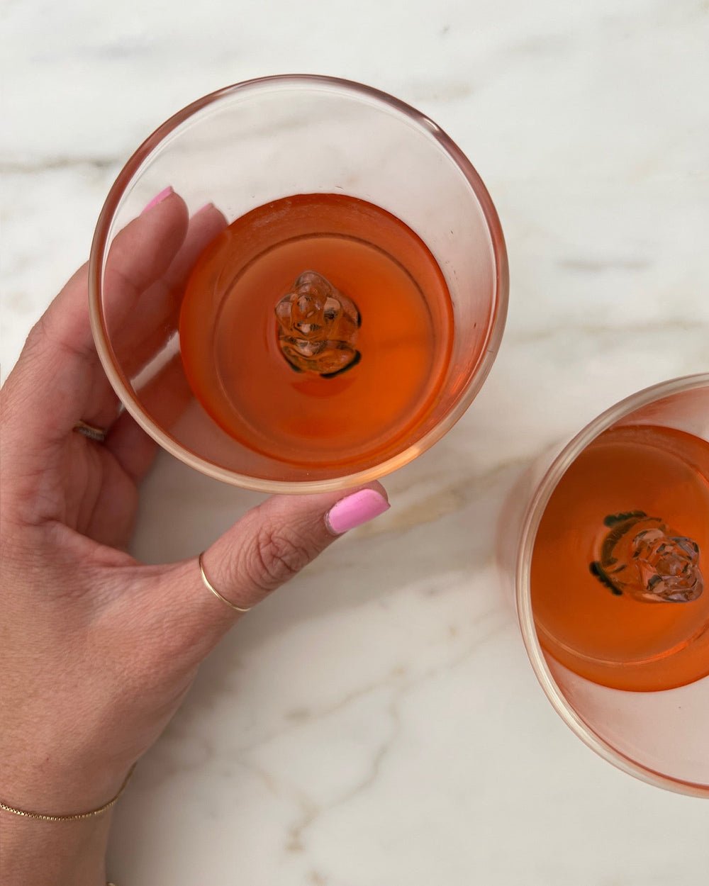 PINK ROSE GLASS CUP - Shop Cupcakes and Cashmere
