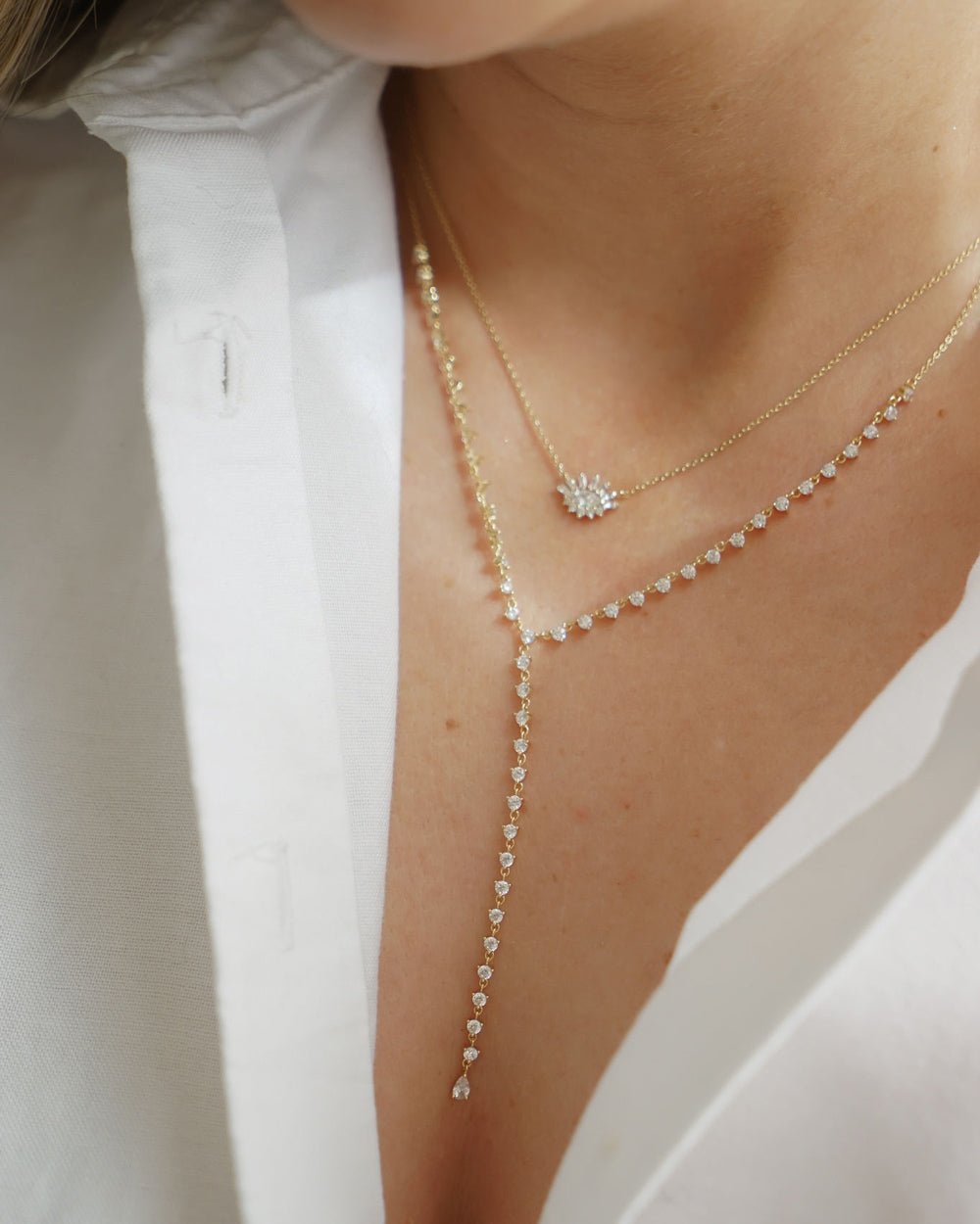 SALLEY SPARKLING CZ LARIAT - Shop Cupcakes and Cashmere