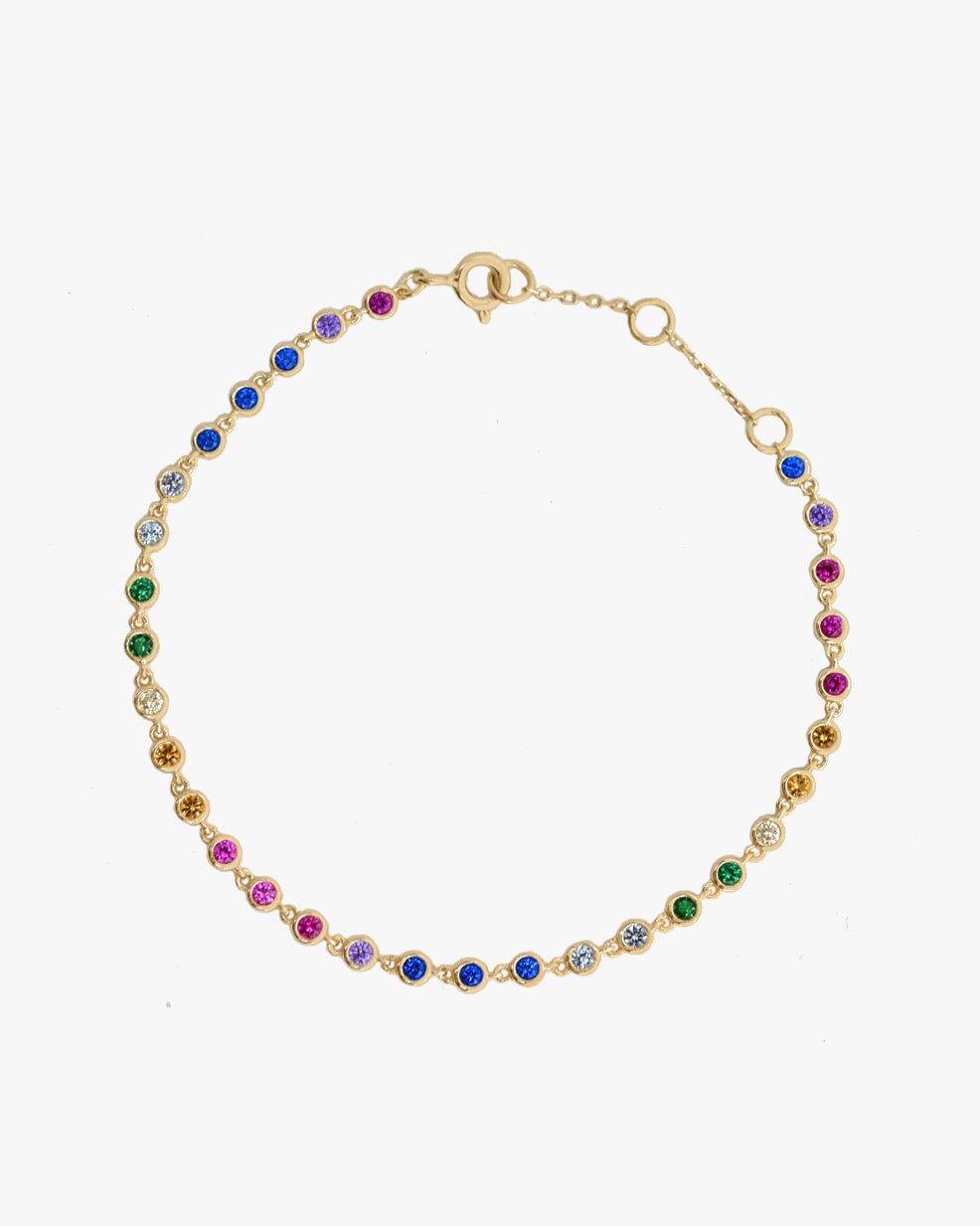 SERENA RAINBOW BEZEL BRACELET - Shop Cupcakes and Cashmere