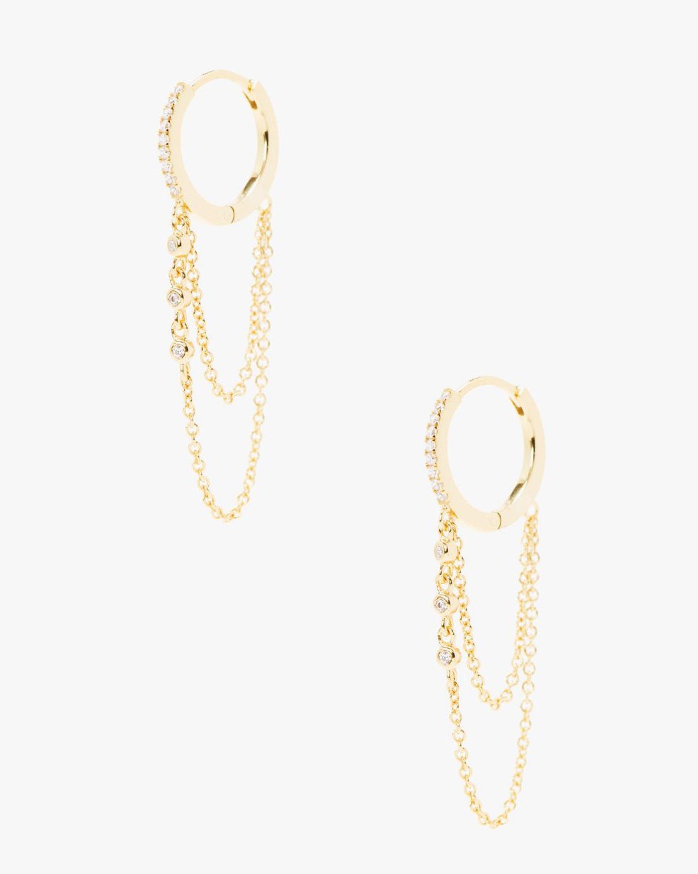 The Mini Louis Chain Hoops