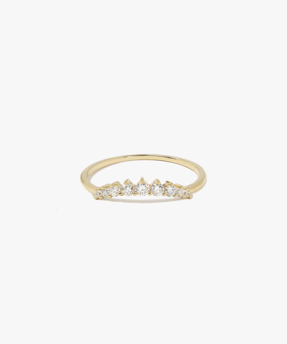 WHISTLER CURVED DIAMOND RING - Shop Cupcakes and Cashmere