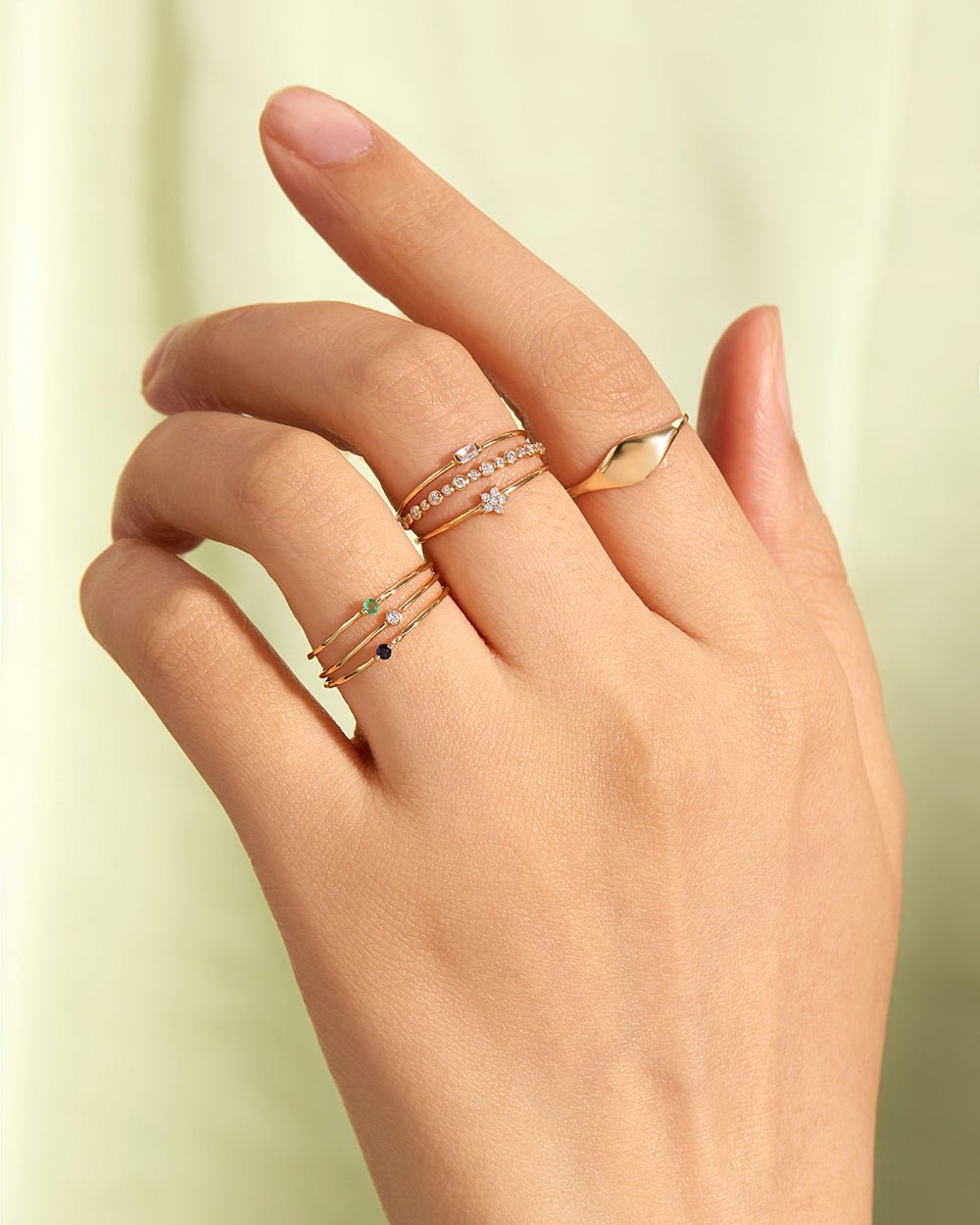 YOSEMITE SINGLE EMERALD RING - Shop Cupcakes and Cashmere
